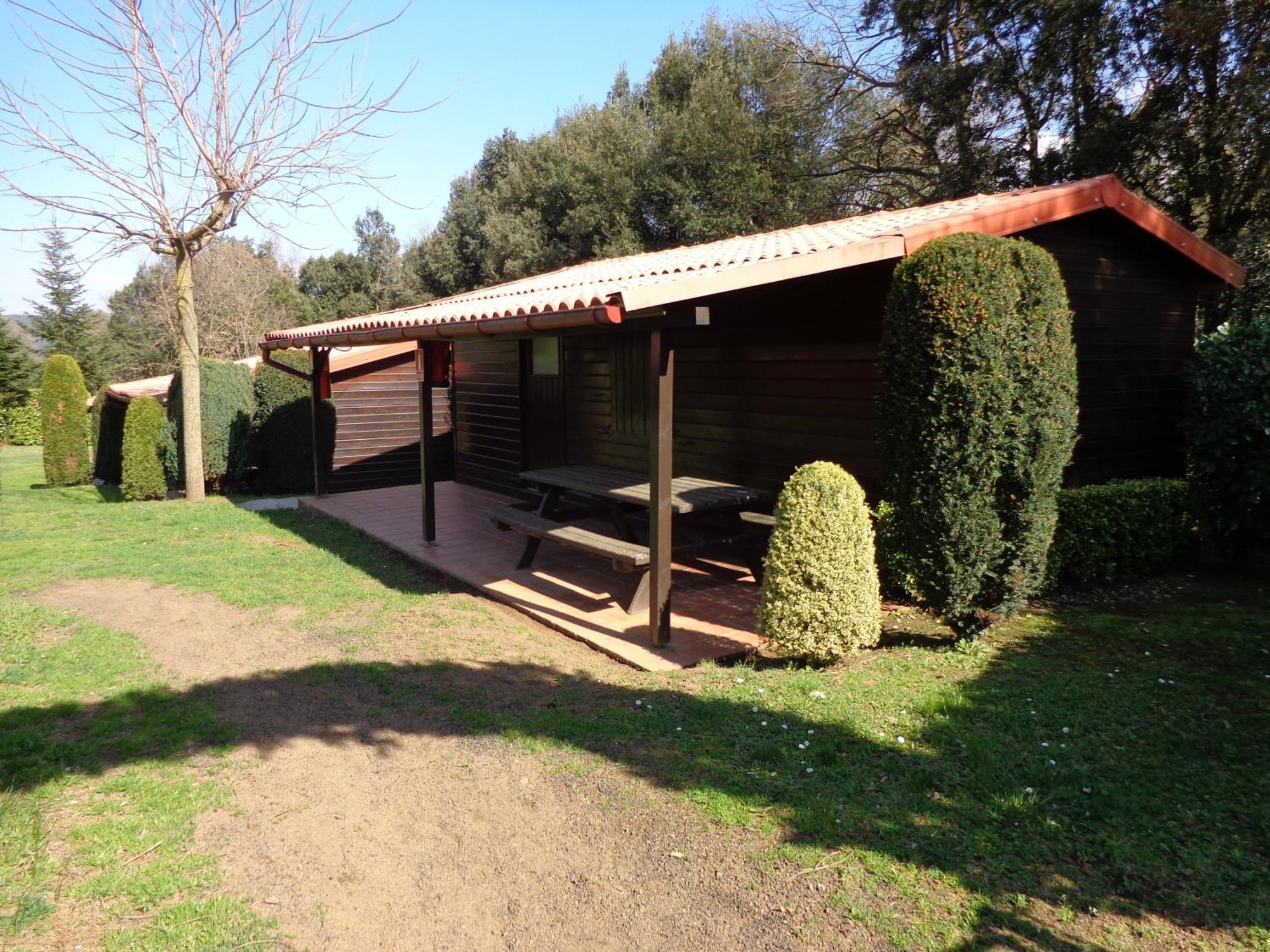 Camping Ecologic Lava Santa Pau Bagian luar foto
